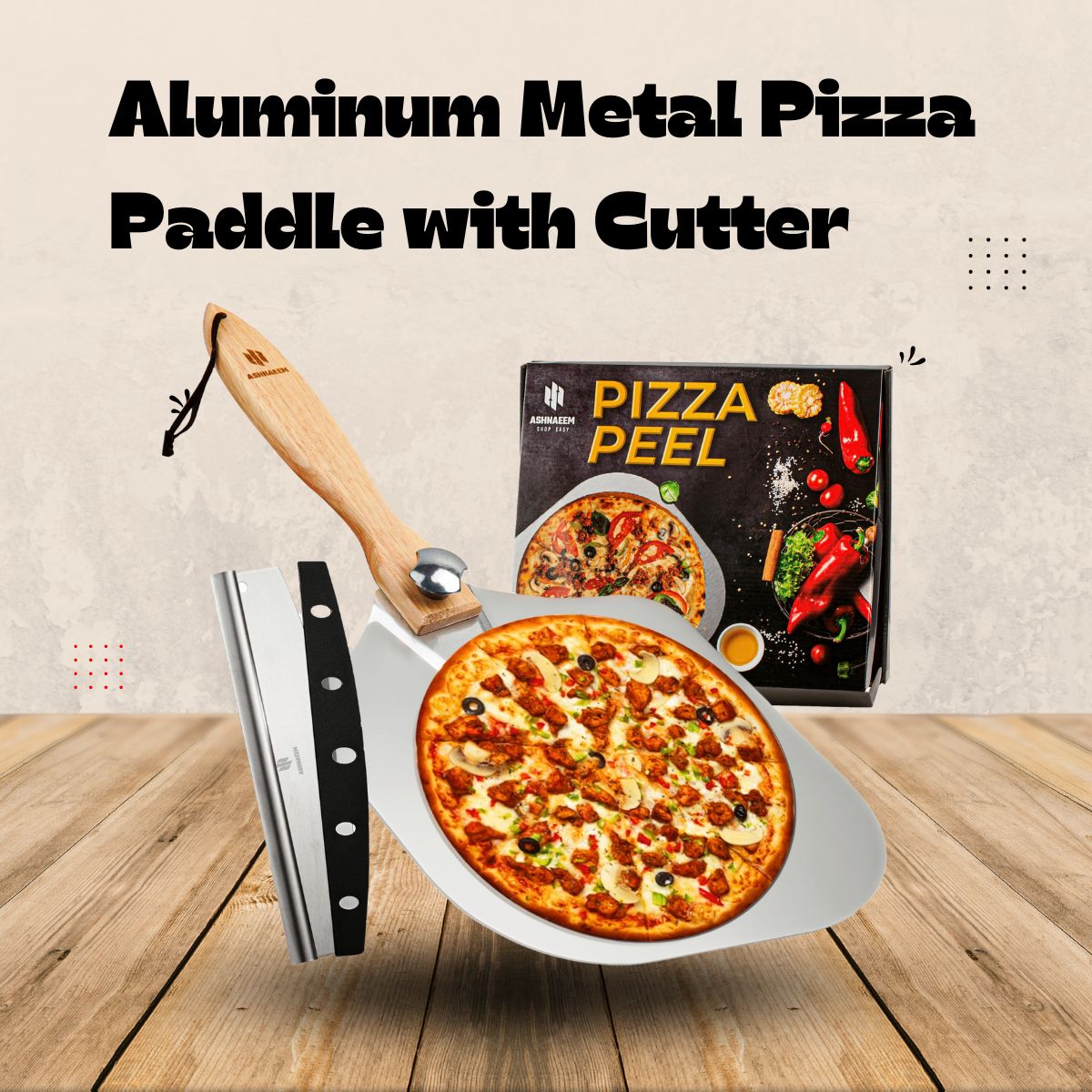 Aluminum Metal Pizza Paddle with Cutter is a Must-Have for Every Pizza Enthusiast