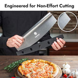 Premium Pizza Peel (12" X 14") Aluminum Metal Pizza Paddle with Cutter